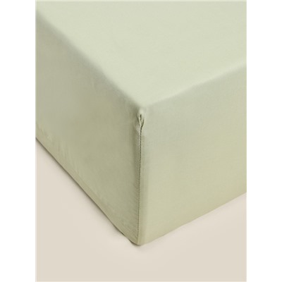 Простыня на резинке SL Home Modal 140×200+30 см, оливковая