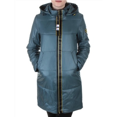 B19108 GRAY/GREEN Пальто демисезонное женское Aikesdfrs