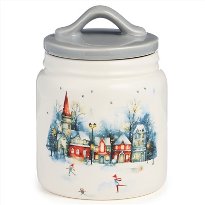 БАНКА AGNESS "С НОВЫМ ГОДОМ!" 10*14 СМ 500 МЛ