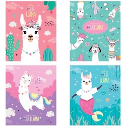 Тетрадь 40л., А5, клетка ArtSpace "Funny lama"