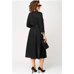 Платье EVA GRANT 7220Н чёрно-серый