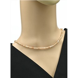 Бусы из Фианита шарик гр.4мм, цв.кремовый, 44см, 19,7г