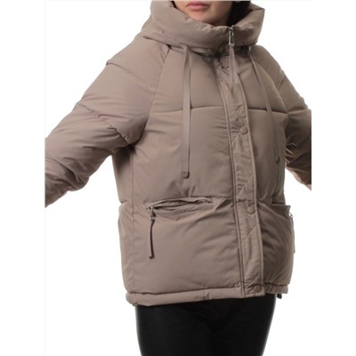 A2301 DK. BEIGE Куртка зимняя женская (150 гр. холлофайбер)