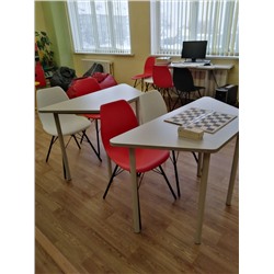 Стул SHT-ST29/S37 белый
                        белый / черный муар