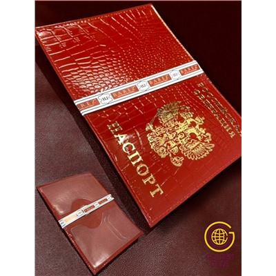 Обложка для паспорта из натуральной кожи