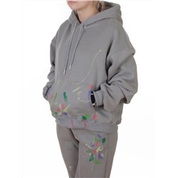 005 GRAY Костюм спортивный зимний женский (95% хлопок, 5% полиэстер)