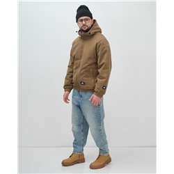 Куртка из вельвета мужская демисезонная коричневого цвета 25336K