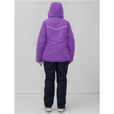 Горнолыжный костюм женский зимний УЦЕНКА фиолетового цвета 02809F