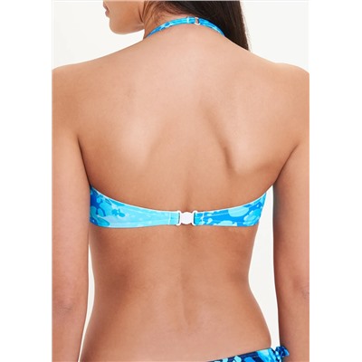 Animal Print Bandeau Bikini Top