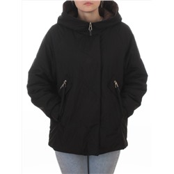 8008 BLACK Куртка демисезонная женская (100 гр. холлофайбер)