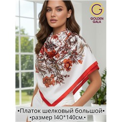 Платок шелковый большой "Парижанка" Арт 2428/38