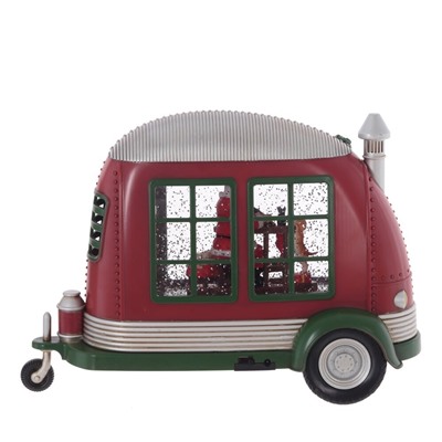 GAEM Изделие декоративное "Дед Мороз в фургоне" (подсвет, вьюга, муз, AA х3 н/п +USB) L28,5 W10,5 H19,5 с