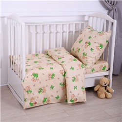 Постельное бельё BABY За медом бежевый 112х147см, 110х150см, 60х60см, бязь 120г/м, , хлопок 100%