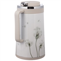 ТЕРМОС СО СТЕКЛЯННОЙ КОЛБОЙ, 950 МЛ, КРЫШКА С КЛАПАНОМ, СЕРИЯ "DANDELION"