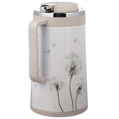 ТЕРМОС СО СТЕКЛЯННОЙ КОЛБОЙ, 950 МЛ, КРЫШКА С КЛАПАНОМ, СЕРИЯ "DANDELION"