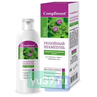 Шампунь Compliment Репейный против выпадения волос, 200 мл.