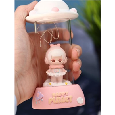 Ночник "Starlight", moon girl, 13 см