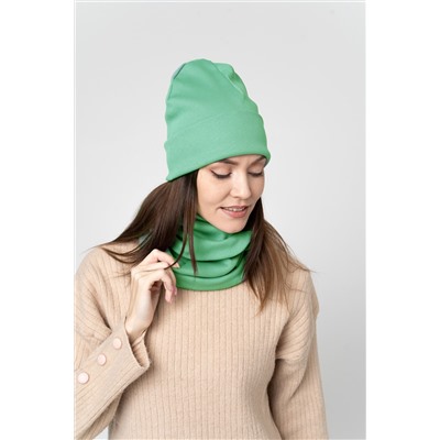 Шапка 25-608L11 св.шалфей