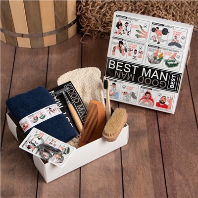Набор подарочный Этель Best man, полотенце и аксессуары