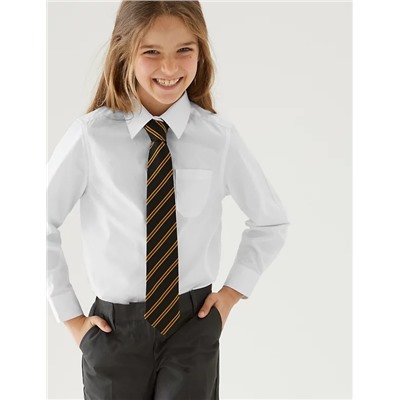 2pk Girls’ Pure Cotton School Shirts (2-18 Yrs)