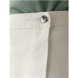 Юбка на запАх из эластичного денима