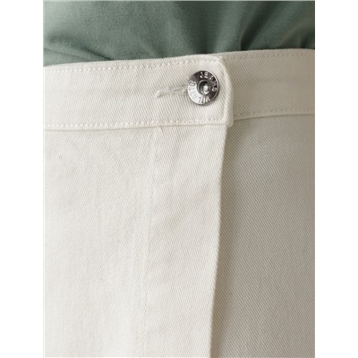 Юбка на запАх из эластичного денима