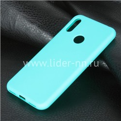 Задняя панель для Huawei Honor  8A/Y6 2019 Силикон матовый (бирюза)