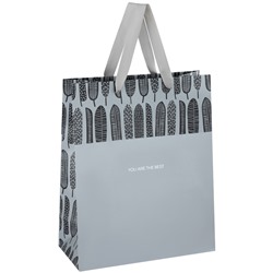 Пакет подарочный 26*32*12см MESHU "Grey mood", отд. фольгой, мат ламин Pl_40077/12/Китай
