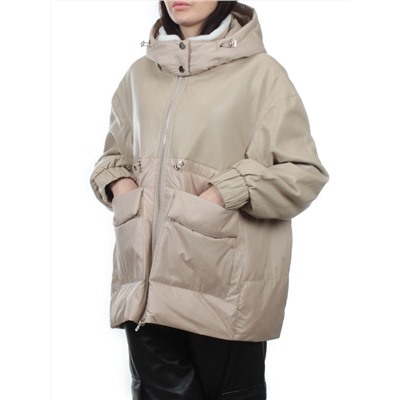 H24-210 BEIGE Куртка демисезонная женская (100 гр. холлофайбер)