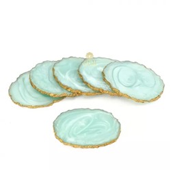 Набор подставок для кружек (6 шт), Tea Coasters Set of 6 (10 х 10 cm, Blue Moroccan), произв. Duli