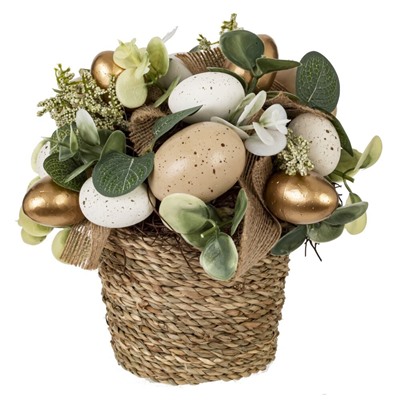 GAEM Цветочная композиция "Пасхальная", L19 W17 H19 см