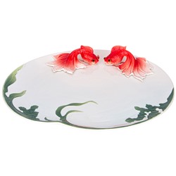 БЛЮДО "ЗОЛОТАЯ РЫБКА" 32*29 СМ (КОР=12ШТ)