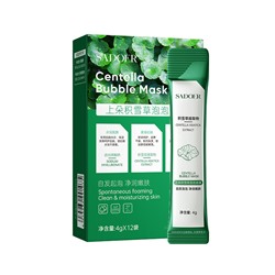 Пузырьковая маска для лица с экстрактом центеллы SADOER Centella Bubble Mask, 4 гр