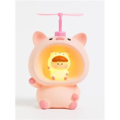 Kопилка - ночник «Baby pig fan», pink (13,5 см), пластик