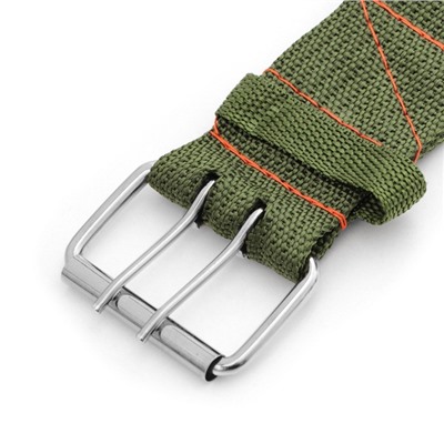 Ошейник четырехслойный с вертлюгом, 65×4 см, ОШ 54-60 см, полиэстер, зелёный