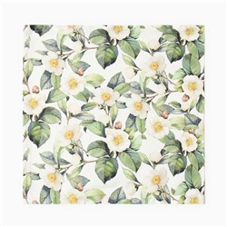 Набор салфеток с декорат. кольцами Этель Camellia 40х40 см - 2 шт, 100% хлопок, саржа