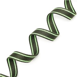 Поводок брезентовый, 2.7 м × 2.5 см, хаки/зелёный