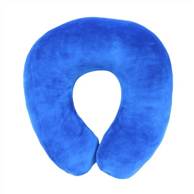 Антистрессовая подушка Турист (для шеи) велюр (арт.14аств01ив)