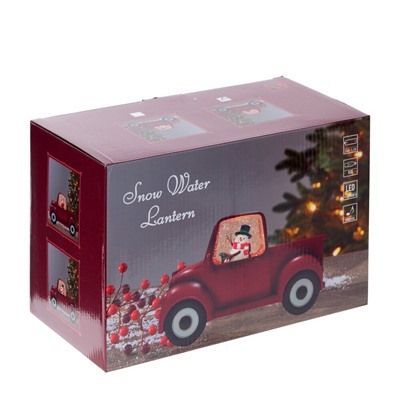 GAEM Изделие декоративное "Снеговик" (подсвет, музы, вьюга, 3хААА н/п), L22 W9,5