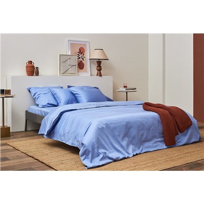 Набор наволочек из премиального сатина сиреневого цвета из коллекции Essential, 50х70 см