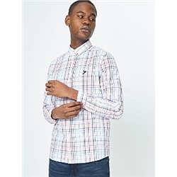 Light Pink Check Long Sleeve Shirt