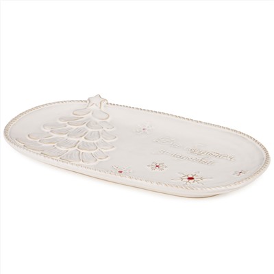 БЛЮДО СЕРВИРОВОЧНОЕ КОЛЛЕКЦИЯ "PINE CONES", 30,5*16,5*2,8 СМ