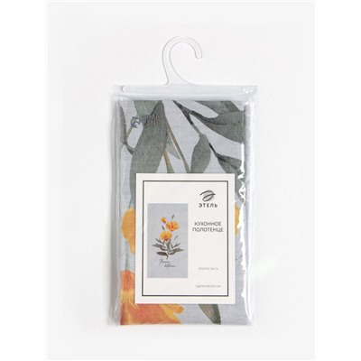 Полотенце Этель Yellow poppies 40х73 см, 100% хлопок, репс 210 г/м2