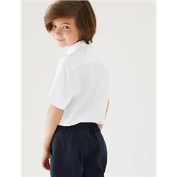 Boys' 5pk Regular Fit Easy to Iron School Shirts (2-18 Yrs)