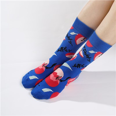 Haichin Tide, genuine fruit brand trend demi-season socks for leisure, mid-length