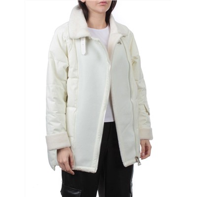 S24-263 MILK Куртка демисезонная женская (100 гр. холлофайбер)