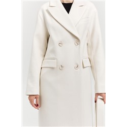 Пальто женское демисезонное 26102 (молочный/рубчик)