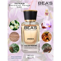 Beas U711 Mаisоn Frаnсis Kurkdjian Baccarat Rouge 540 edp 50 ml, Парфюм унисекс Beas U711 создан по мотивам аромата Mаisоn Frаnсis Kurkdjian Baccarat Rouge 540