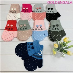 Детские варежки утепленные длина 13 см Арт 1 модель 1