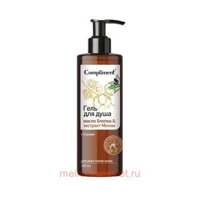 Compliment Eco Best Гель для душа масло Хлопка&экстракт Монои 380 мл